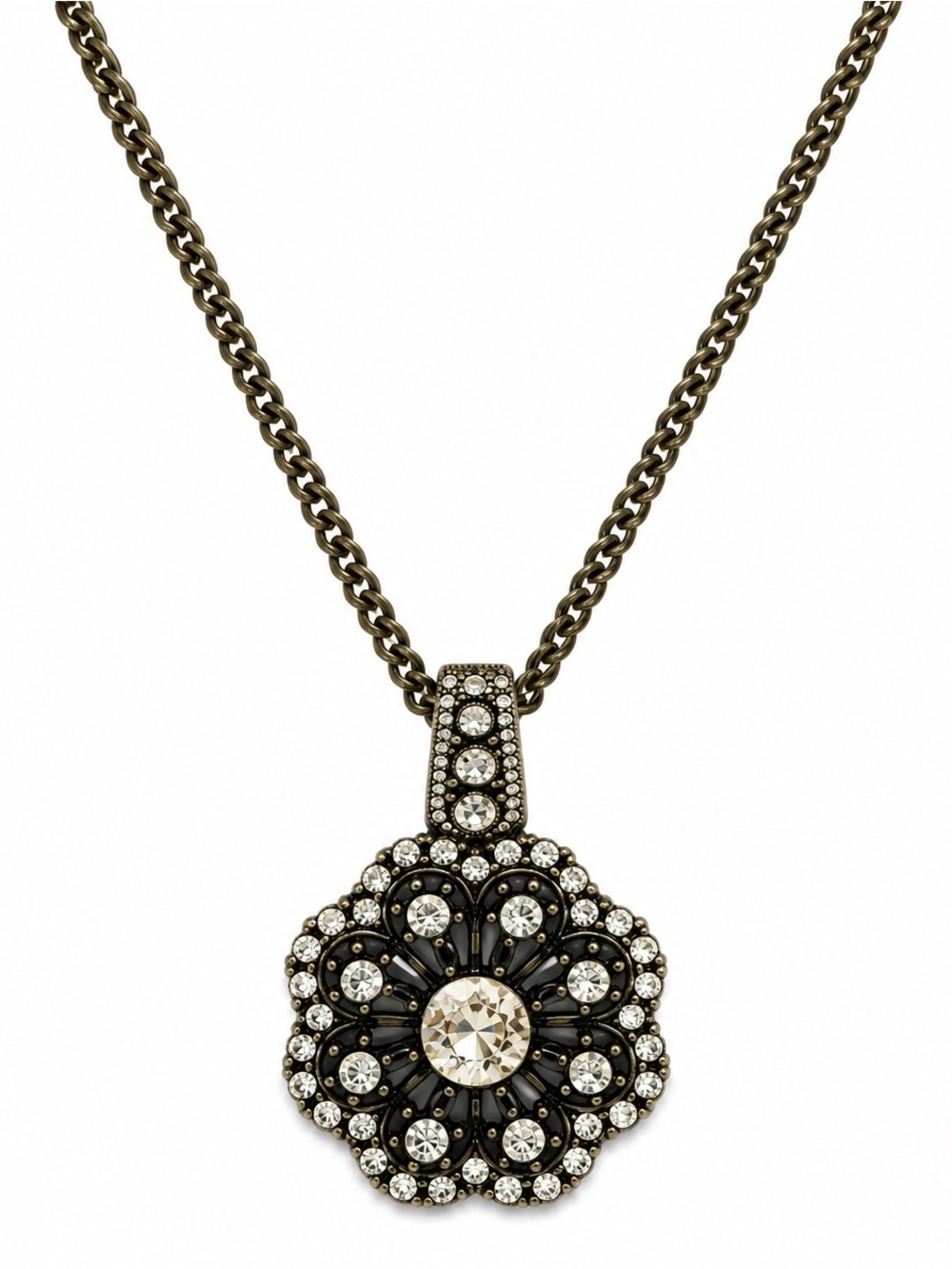 Brass Class Vintage-Inspired Necklace & Earrings Set